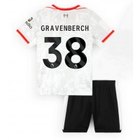 Liverpool Ryan Gravenberch #38 Tretí Detský futbalový dres 2024-25 Krátky Rukáv (+ trenírky)